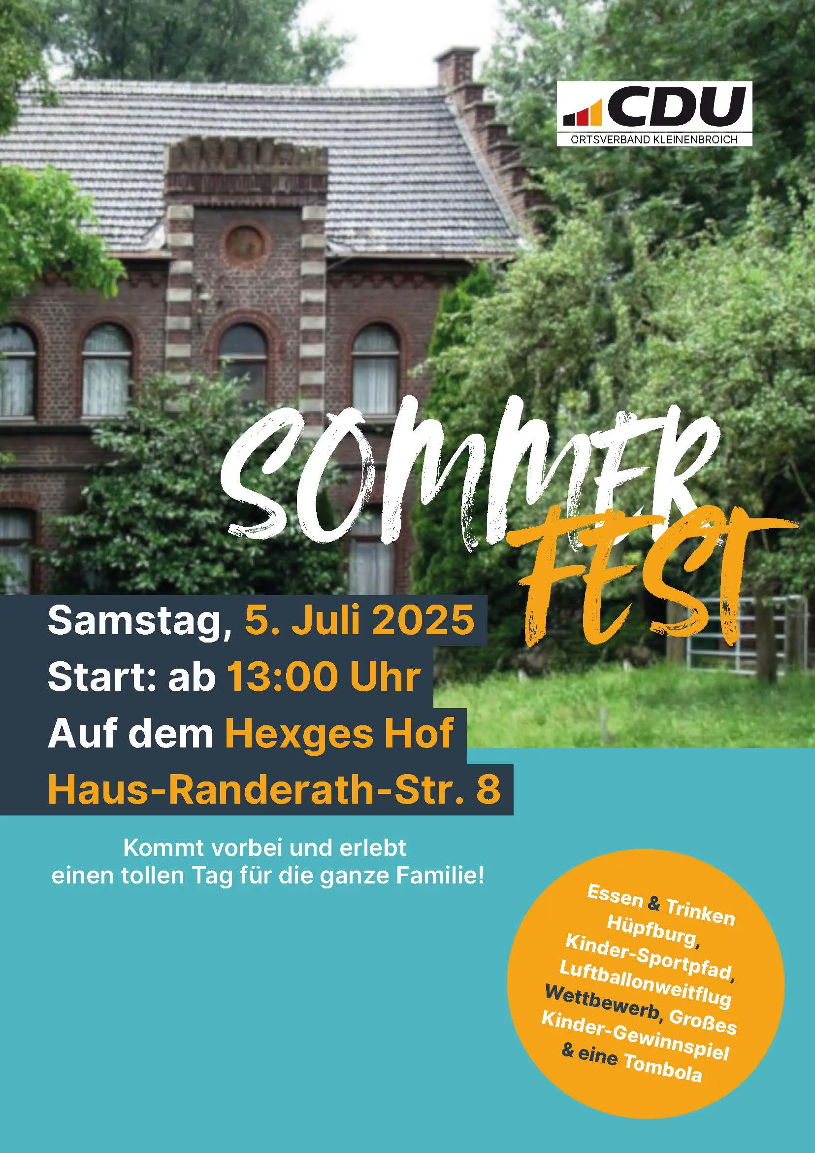 Sommer Fest CDU Kleinenbroich